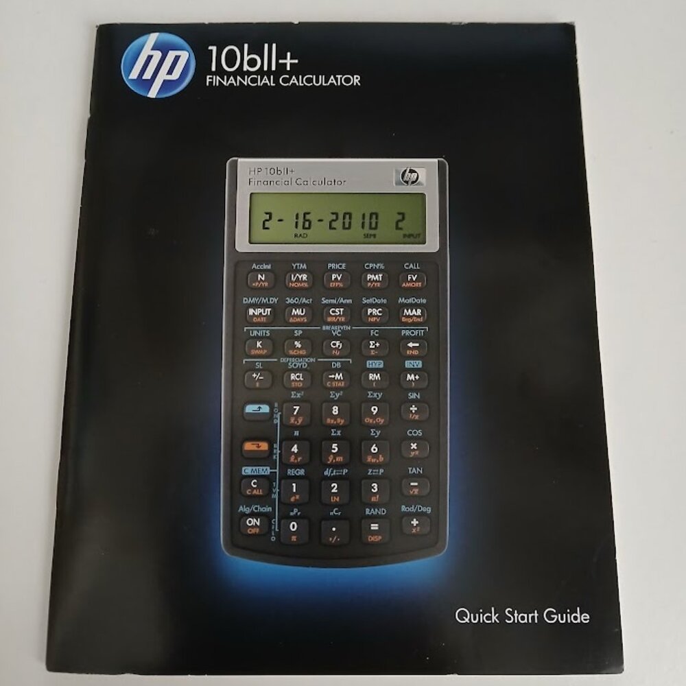 HP 10bII+ Financial Calculator